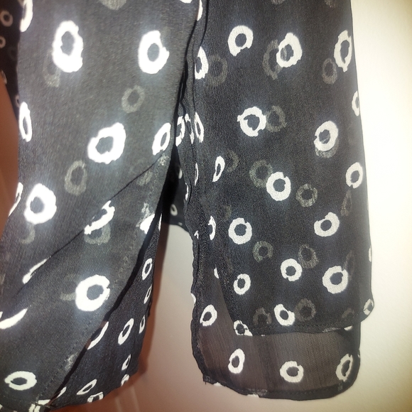 NWT Cristina B Layered Sleeveless Black and White Tunic Tank Top sz M - Picture 4 of 8